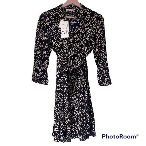 ZARA Cheetah Print Button Down Miranda Dress New - Picture 2 of 13